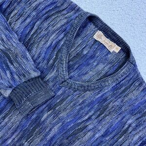 VTG Shenandoah Sweater Men's XL Blue 3D‎ Textured Cosby Knit Pullover USA Made